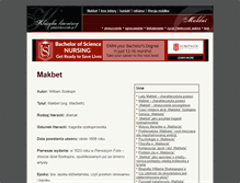 Tablet Screenshot of ma.ostatnidzwonek.pl